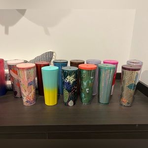 Starbucks venti tumblers, gently used or excellent used condition.